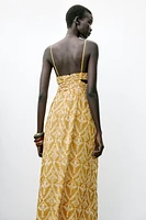 EMBROIDERED MIDI DRESS