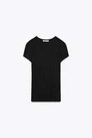 SHORT SLEEVE VISCOSE T-SHIRT