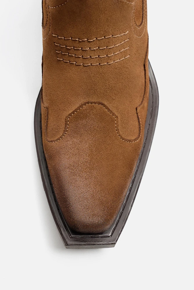 BOTTES COW-BOY EN CUIR