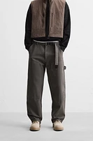 BELTED CARPENTER PANTS