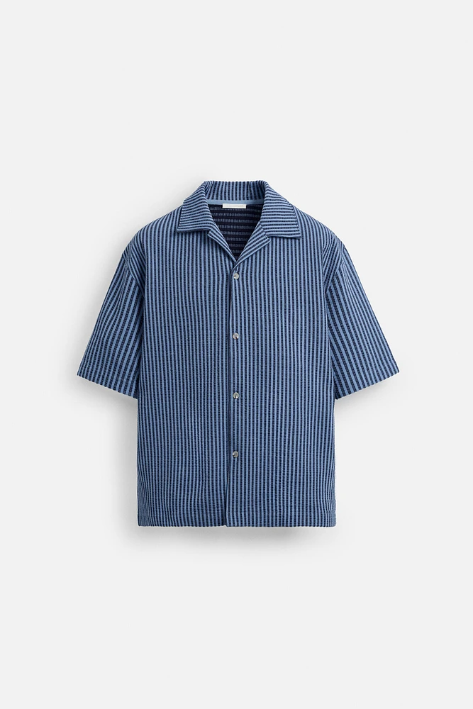 CHEMISE RELAXED FIT SEERSUCKER