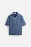 CHEMISE RELAXED FIT SEERSUCKER