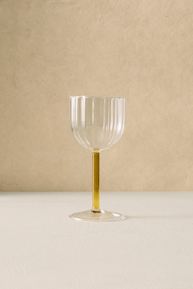 BOROSILICATE GLASS WITH COLORED STEM