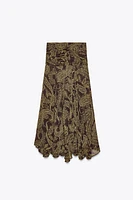 ZW COLLECTION PRINTED SKIRT