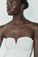 BODY BANDEAU EN POLYAMIDE À PLIS