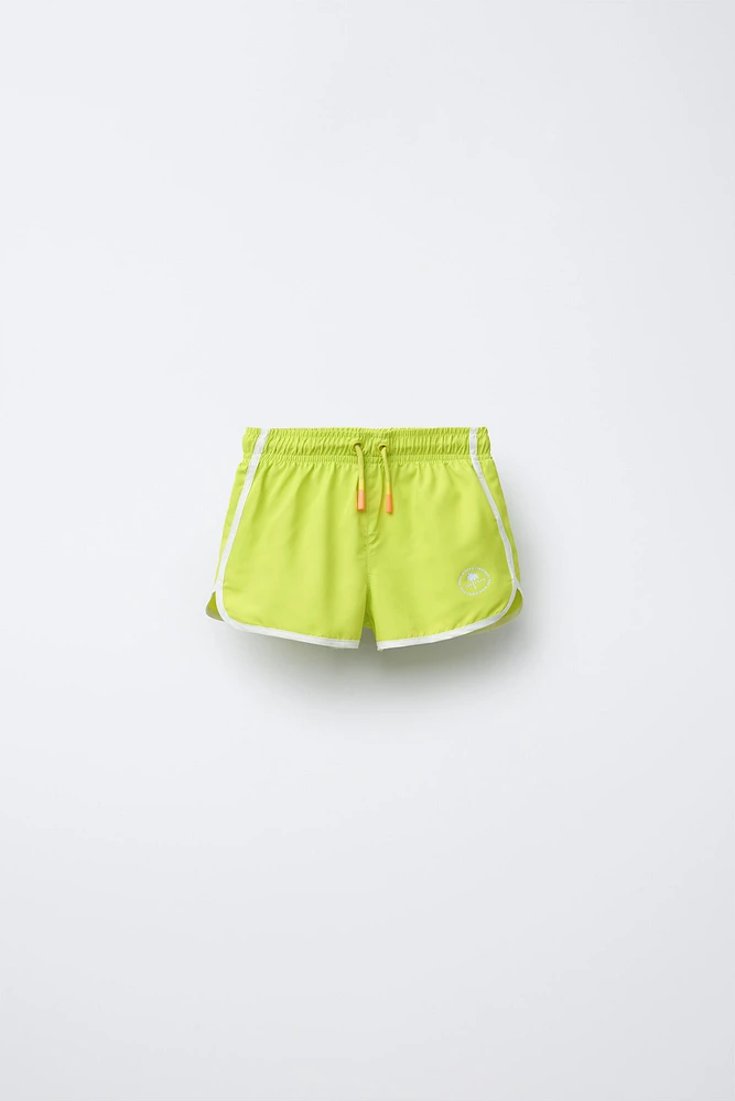 2-6 YEARS/ PALM TREE SWIM SHORTS