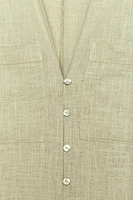 LINEN SHIRT DRESS
