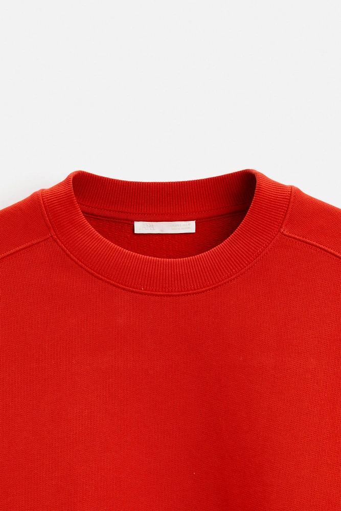 BOXY FIT CREW NECK SWEATSHIRT