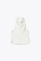 TOP HALTER SATINÉ