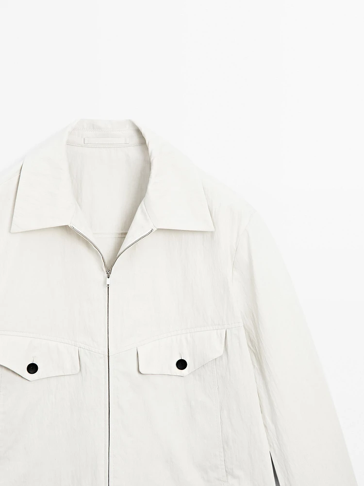 Blouson en crêpe de coton mélangé - Limited Edition