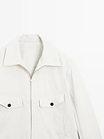 Cotton blend crepe jacket - Limited Edition