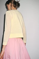 GILET EN MAILLE UNI