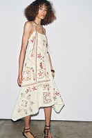 ZW COLLECTION ASYMMETRIC EMBROIDERED DRESS