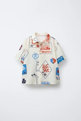 CHEMISE IMPRIMÉ HÔTEL MAGIQUE © X ZARA
