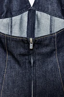 ROBE EN JEAN TRF HALTER