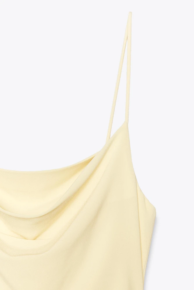 ROBE MI-LONGUE À FRONCES