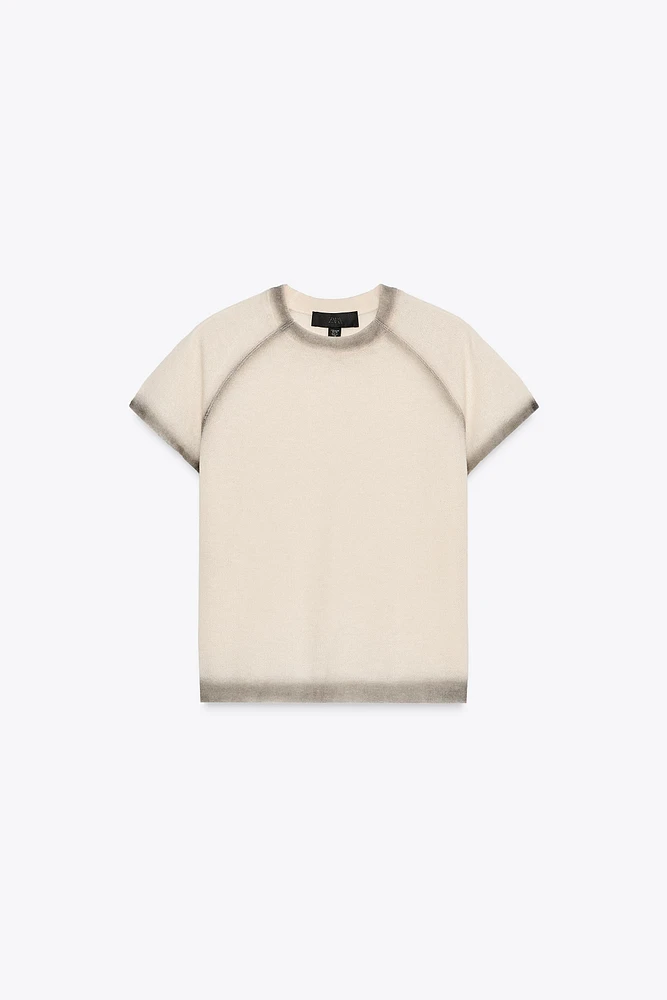 TOP EN MAILLE IMPRIMÉ DÉGRADÉ