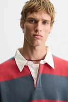 STRIPED KNIT POLO