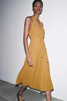 ROBE HALTER CEINTURE