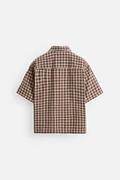 TEXTURED PLAID SHIRT