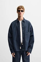 DENIM OVERSHIRT WITH POCKET