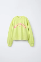 TEXT PRINT SWEATSHIRT