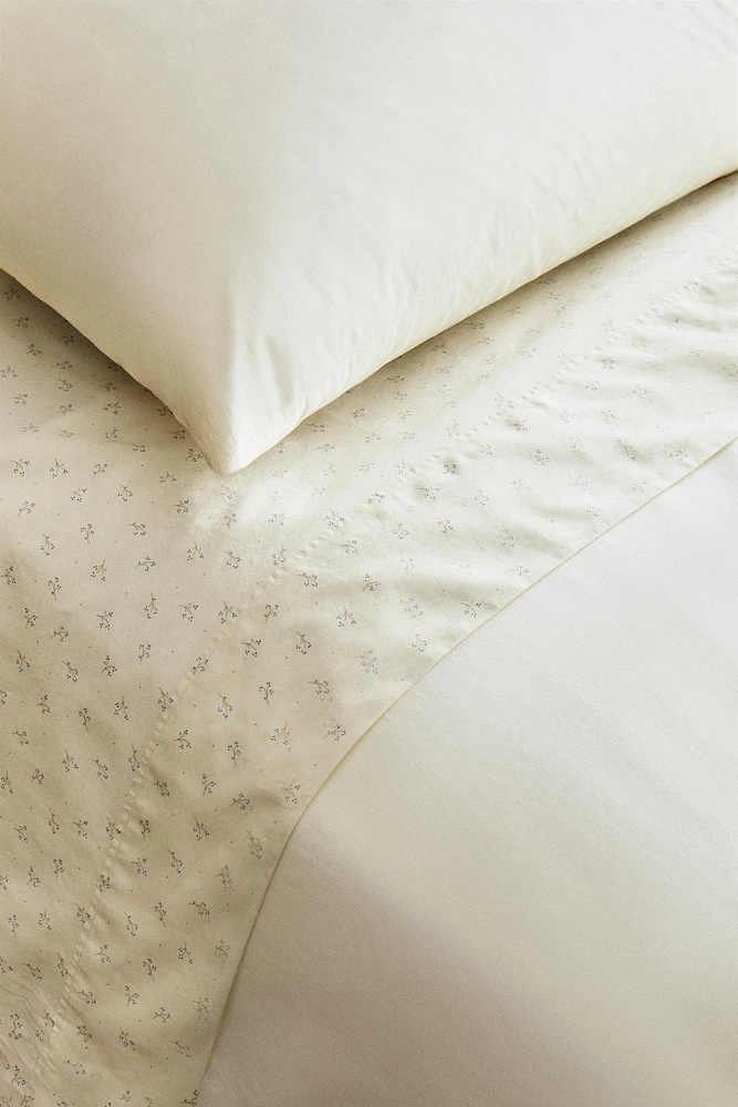DRAP DE DESSUS ENFANT COTON MINIFLEUR