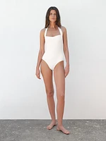 Maillot de bain à encolure américaine
