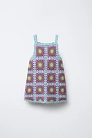 CROCHET KNIT DRESS