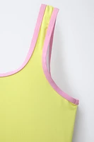 6-14 ANS/ MAILLOT DE BAIN DÉTAIL LISERÉS