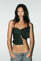 MAXI BOW CROP TOP