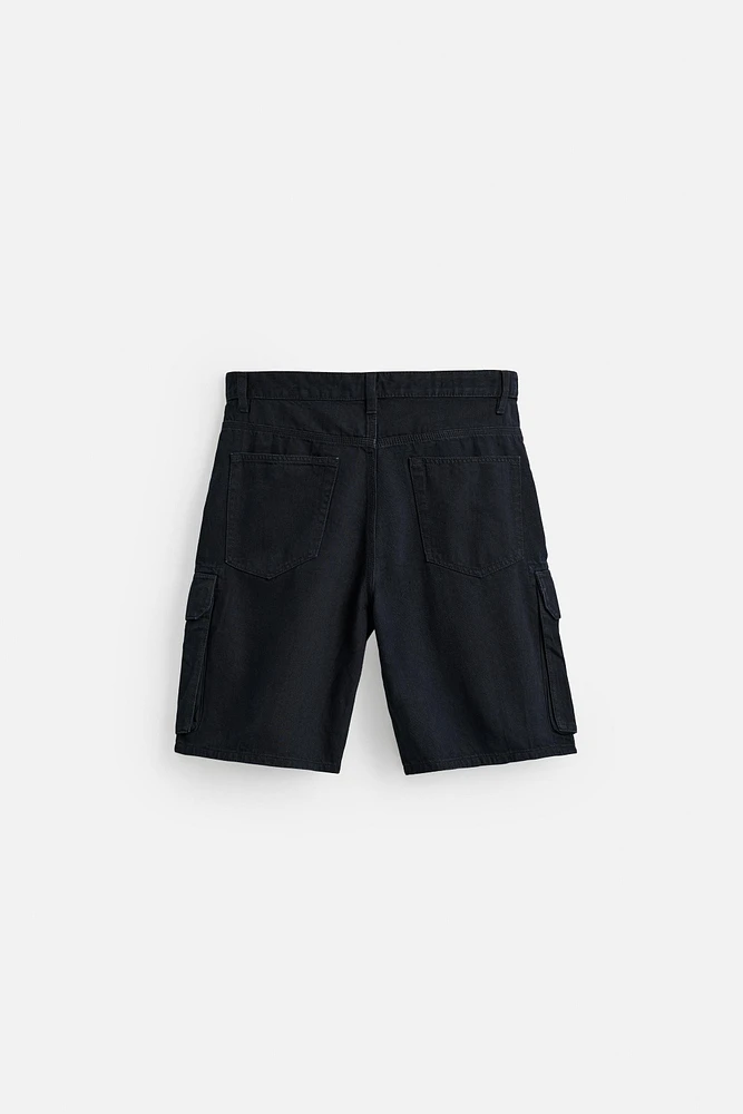 BERMUDA CARGO EN COTON - LYOCELL