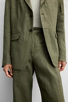 100% LINEN SUIT PANTS