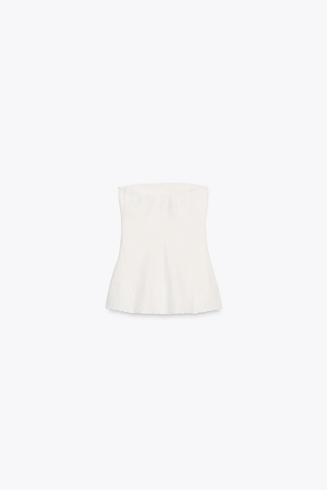 TOP BUSTIER BRODÉ