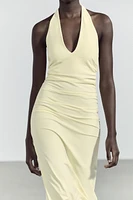 ROBE LONGUE HALTER POLYAMIDE