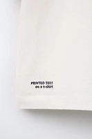 T-SHIRT ÉPAIS AVEC INSCRIPTION BRODÉE