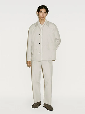 Cotton blend crepe overshirt - Limited Edition