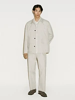 Cotton blend crepe overshirt - Limited Edition