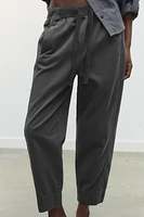 ELASTIC WAISTBAND COTTON PANTS