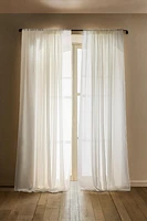 LOW OPACITY DOUBLE-WIDTH SHEER CURTAIN