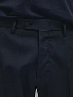 Pantalon de costume pied-de-poule