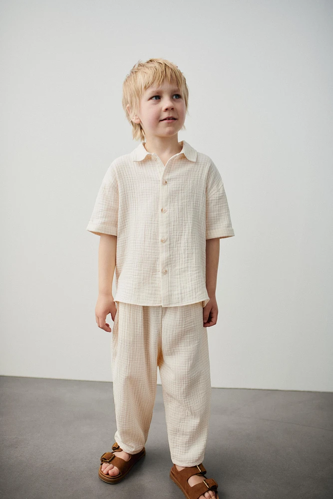 CHEMISE TEXTURÉE À CARREAUX