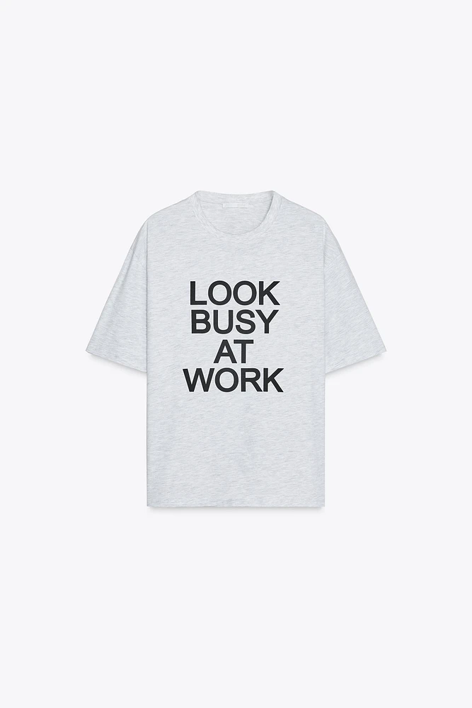 OVERSIZE TEXT T-SHIRT