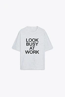 OVERSIZE TEXT T-SHIRT