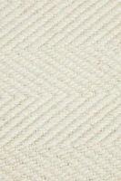 HERRINGBONE WOOL AREA RUG