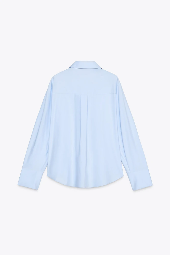 PEARL POPLIN SHIRT