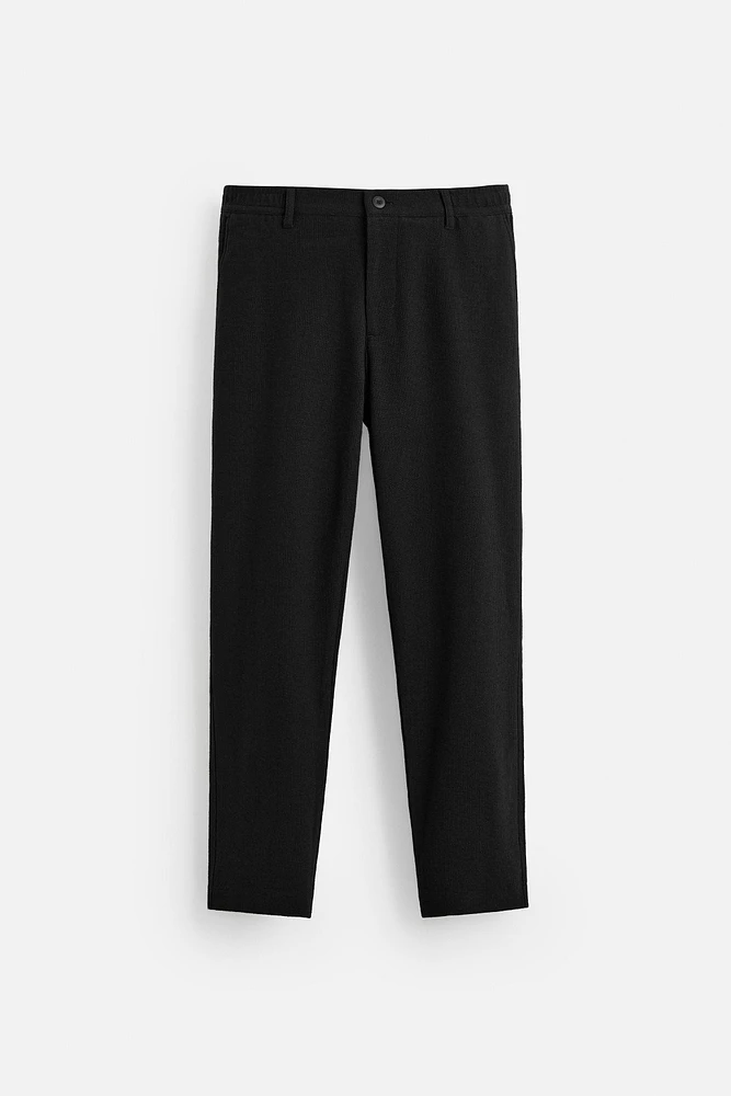 PANTALON À TEXTURE
