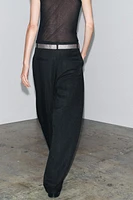 ZW COLLECTION JACQUARD PLEATED PANTS