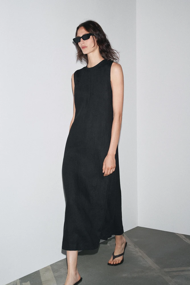 ROBE MIDI EN LIN 100 % ZW COLLECTION