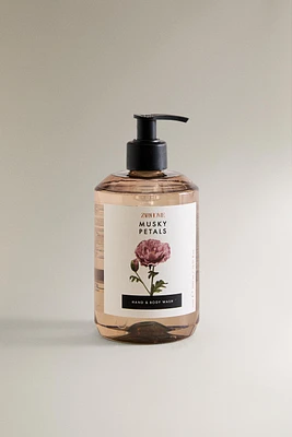(500 ML) SAVON LIQUIDE MUSKY PETALS